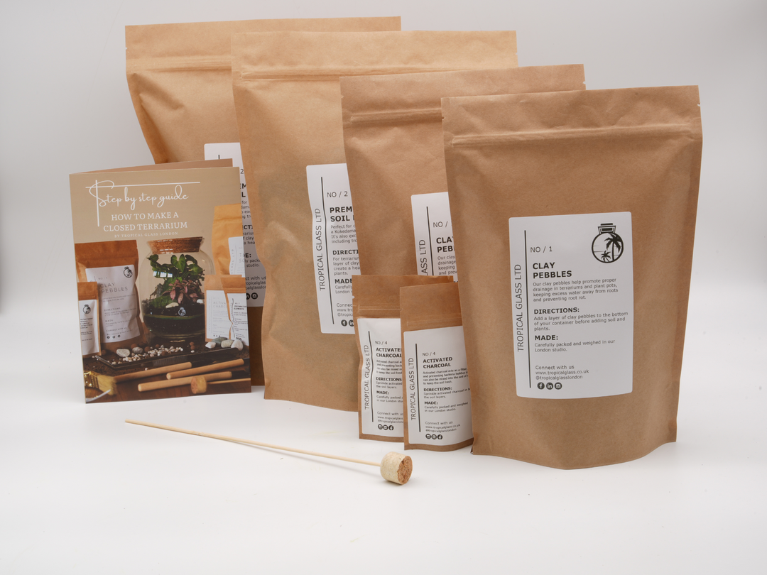 Basic Terrarium Starter Kit - Various sizes
